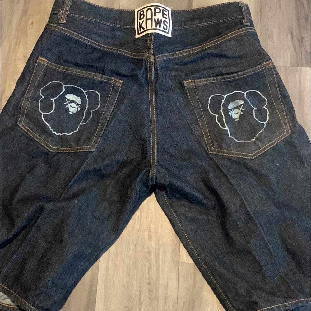 Vintage Bathing Ape Jeans Shorts